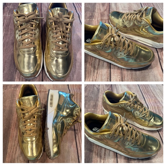 NIKE AIR MAX 90 PREMIUM ID "LIQUID GOLD"
Style # 708279 994 NIKEiD
No Box - Picture 1 of 13